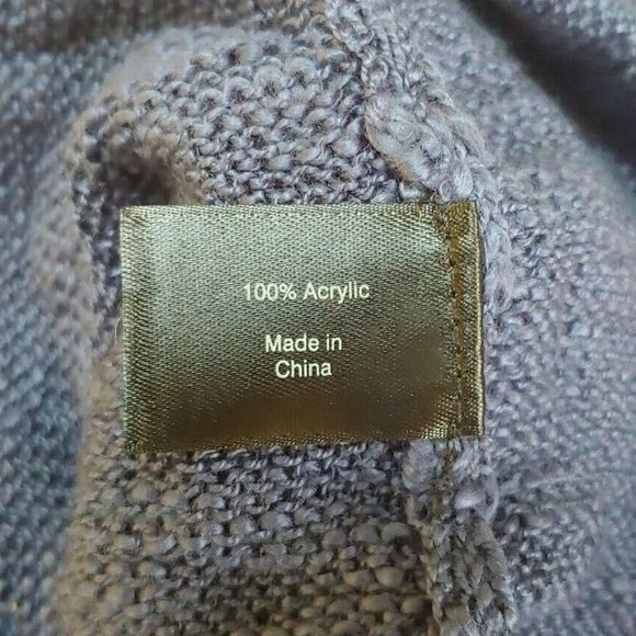 Lane Bryant Sleeveless Sweater 22 24 Open Front Star Embroidered Blue 3X - Picture 5 of 6